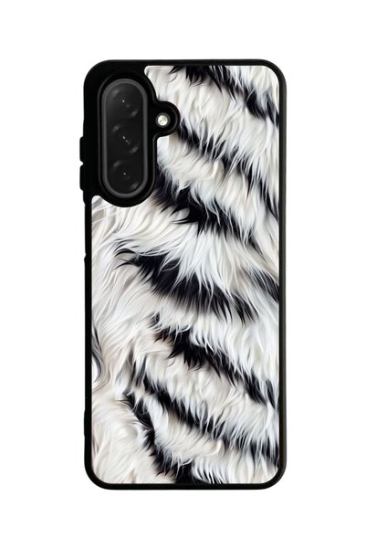 BGAKSESUAR Samsung Galaxy A56 Black Printed Silicone Case A++ Quality Protection