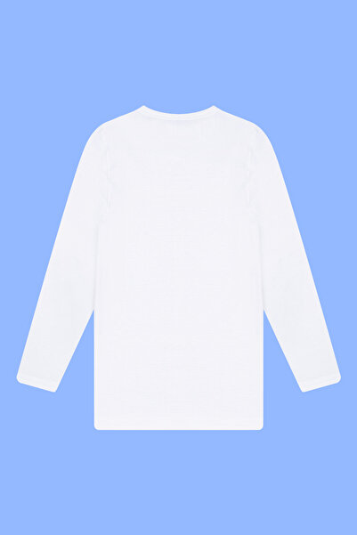 Arma Yıldız 2 Pack Boy's White Long Sleeve Undershirt T-Shirt Badi 100% Cotton