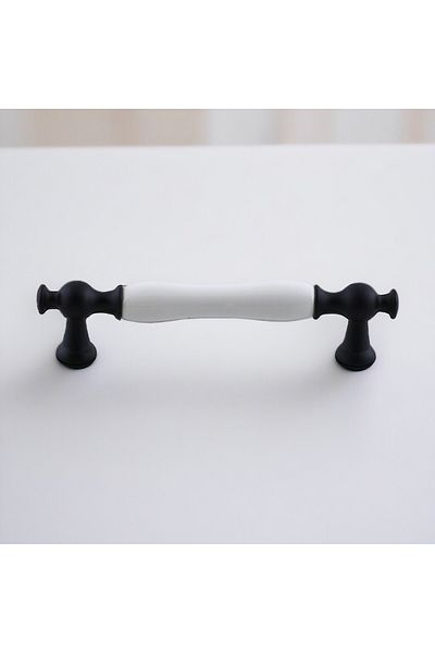 Badem10 Aruh Mâner negru din porțelan 160 mm Mobilier Bucătărie Sertar Dulap Dulap Ușă Mânere Mâner