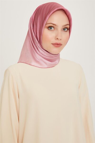 Armine Geometrik Desenli Sura Saf İpek Eşarp 9237D 06