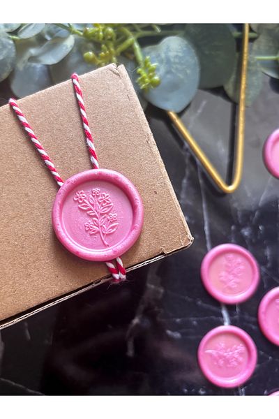 Hayal.kirtasiyesi Real Wax Seal 5Pcs Self Adhesive Invitation Seal Package Ornament