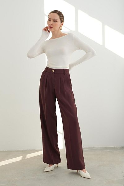 Qutu Butik 4386 Bulk Pant with Elastic Back