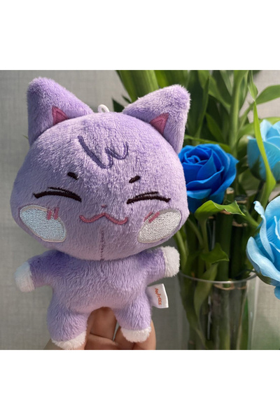 Choice سلسلة مفاتيح على شكل قلادة من القطيفة الكورية مقاس 10 سم وقطر 10 سم بت...