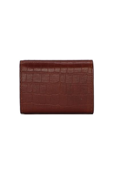 Lux Leder Vico Genuine Leather Crocodile Print Wallet