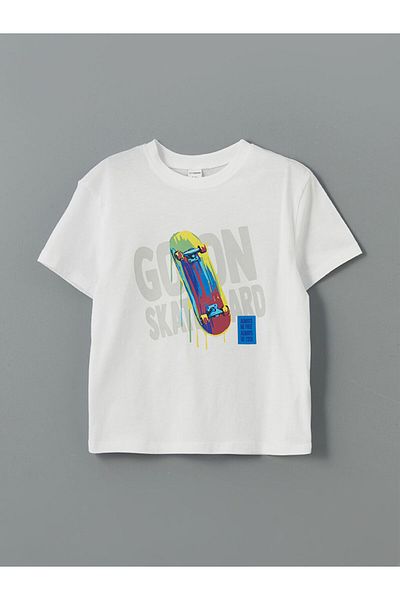 LC Waikiki Lcw Crew Neck Printed Boys' T-Shirt