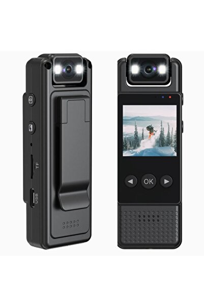 qasul Mini Kamera Hd 1080P Taşınabilir Dijital Video Aksiyon Macera Vücut Kamerası