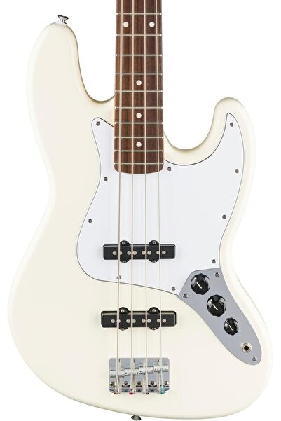 FENDER Standard Jazz Bass Laurel Klavye Olympic White Bas Gitar