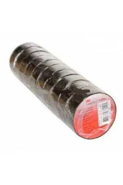 Yıldız İzi Siyah Elektrik Bandı Pvc Kablo Izole Bant Kablo Bandı 10 Adet Elektrik Bantı