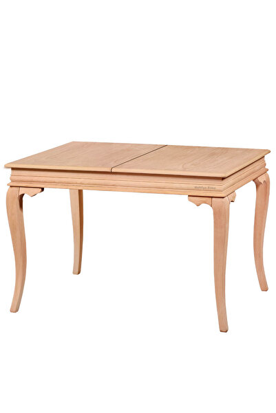 Genel Markalar 120'lik Rustik Masa Ortadan Ilaveli Ham Ahşap Boyasız Cilasız