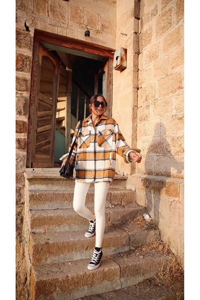 leyla sanat sanata yeni bir bakış açısı Leyla Art a New Perspective on Art Women's High Waist Inner Shardonlu Opportunity Product Gathering Leggings