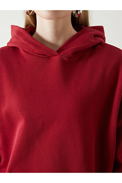 LC Waikiki Düz Oversize Kadın Hoodie