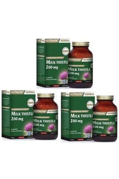 Nutraxin Milk Thistle 200 Mg 60 Tablet 3 Adet