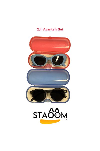 STAOOM Kids Sunglasses Set for Baby, Girls and Boys