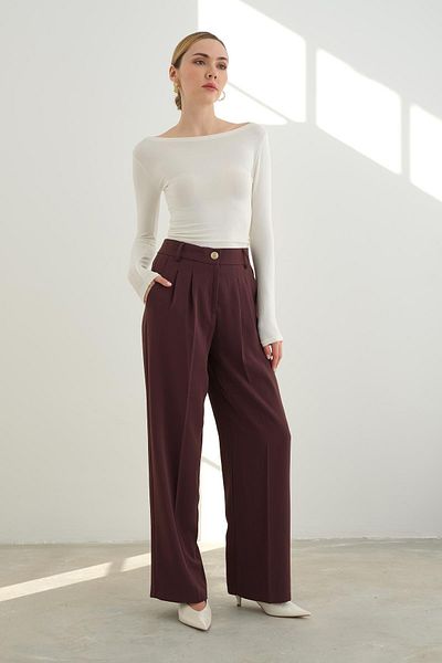Qutu Butik 4386 Bulk Pant with Elastic Back