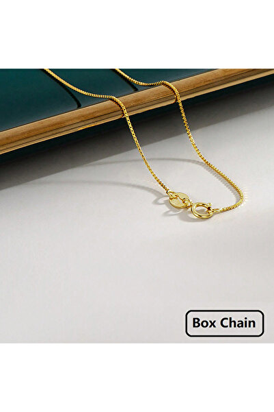 Choice قلادة على شكل صندوق من الذهب عيار 18 قيراطًا على شكل ثعبان بتصميم بسيط...