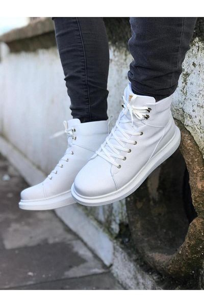 K&A High Sole Shoes White