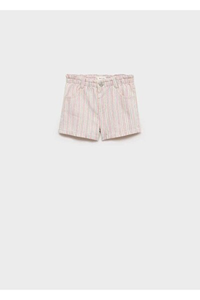 MANGO Baby Striped Denim Shorts
