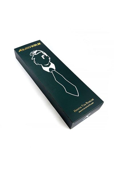 Kravatkolik White Plain Slim Tie Sk8054
