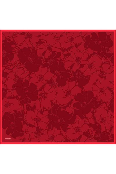 Armine Patterned Pure Silk Sura Scarf 9344- 38