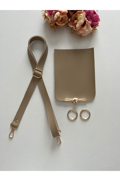 zg hobi aksesuar Strap in Imitation Leather for Knitting Bags, Cap Kit