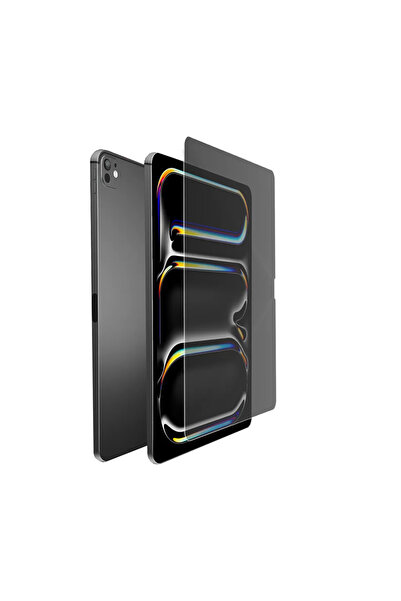 Levelo واقي شاشة عالي الجودة مصنوع من زجاج الألمنيوم والسيليكون للخصوصية لجهاز آيباد برو 11 بوصة 2024 -