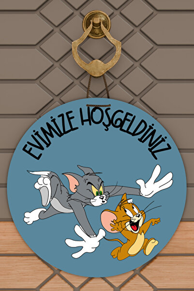 Dormot Home Ornament modern pentru ușă Blue Tom și Jerry Ornament pentru ușă ...