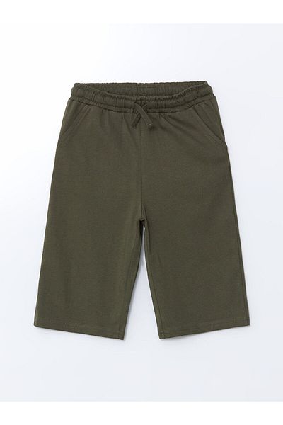 LC Waikiki Red Elastic Waist Boy's Shorts