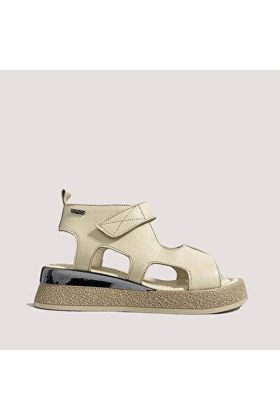 Venüs صندل جلد نسائي 2409201Y - بيج - 36