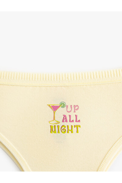 Koton Cotton Printed Brazilian Women's Panties