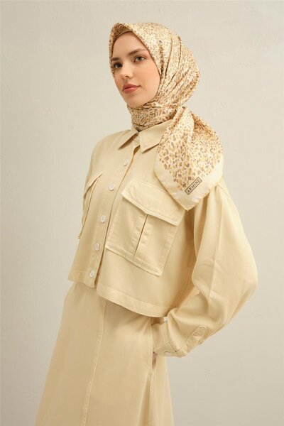 Armine Μεταξωτό κασκόλ Sura 9352-34 Κίτρινο Μικτό σχέδιο