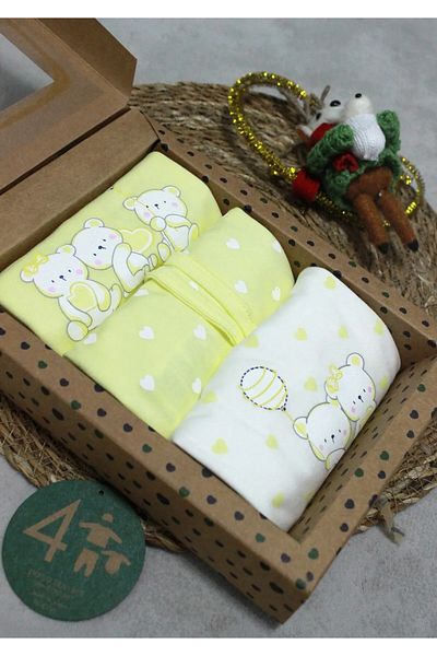 İnci Incibaby 100% Natural Cotton Hospital Outlet with 4 Boxes (56-62 cm)
