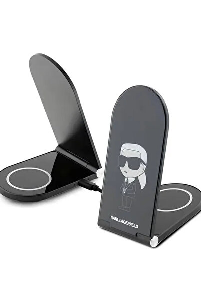 CG Mobile Karl 15W Magnetic Desk Charger With Ikonik Logo Design - Black