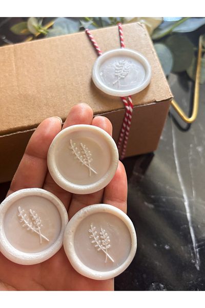 Hayal.kirtasiyesi Real Wax Seal 5Pcs Self Adhesive Invitation Seal Package Ornament