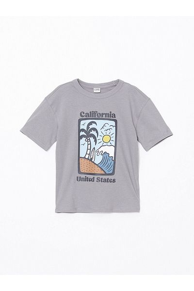 LC Waikiki Комплект от 2 части тениска за момче с принт California