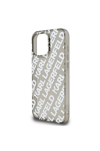 CG Mobile Karl Lagerfeld Iml Hard Case With Electroplated Reapeted Logo For iPhone 16 Pro -