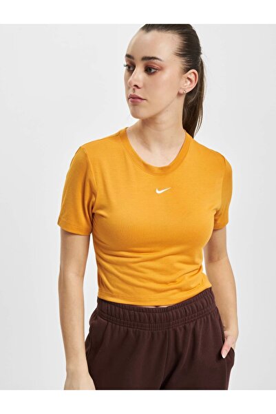 Nike Sportska odeća Essential Skraćeni kroj narandžasta ženska T-shirt