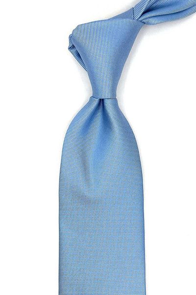 Kravatkolik Light Blue Classic Tie with Plain Handkerchief Kk13165
