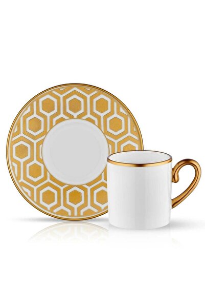 ÇIRPAN EV KOLEKSİYON EVA PETEK ALTIN KAHVE FİNCANI 1 KİŞİLİK