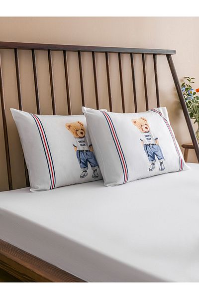 LC Waikiki 2 Pcs 50X70 cm Teddji Pillow Lock 100% Cotton