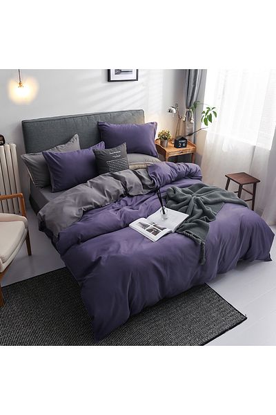 sharpdo 4-Piece Bedding Set Sheet set,with 1 Duvet/Quilt Cover And 1 Flat sheet And 2 Pillowcases King