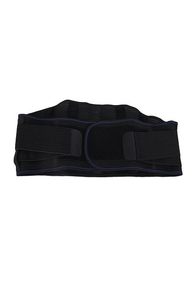 Endless Lumbar Straps for Lower Back Pain Relief with 6 Stays | Black | Material: Acrylonitrile