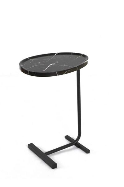 co arma C-Shaped Coffee Side Table with Waterproof Top