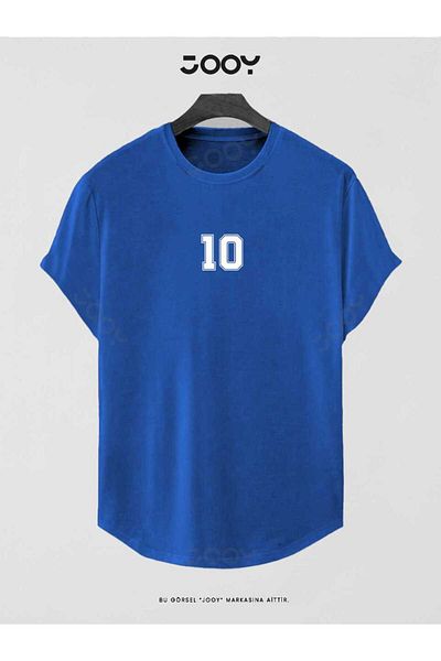 Jooy Тениска Saks Blue Number 10 Slim Fit Oval Cut