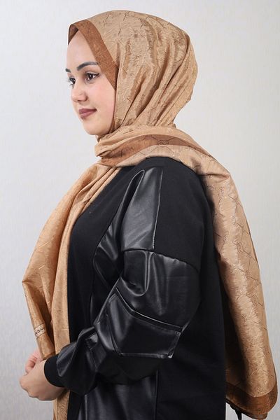 PİRAMİT Pyramid Monogram Flush Shawl - Pattern-01 - Color-25