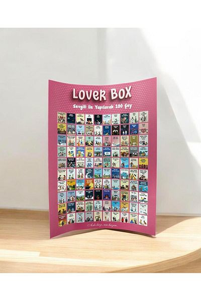 CNS Concept Dear Box, 100 Things to Do with Lover, Scratch Poster