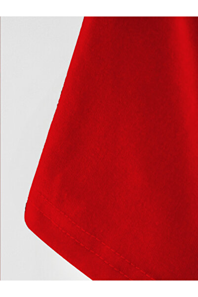 Jooy Red Number 10 Printed Slim Fit Oval Cut T-Shirt