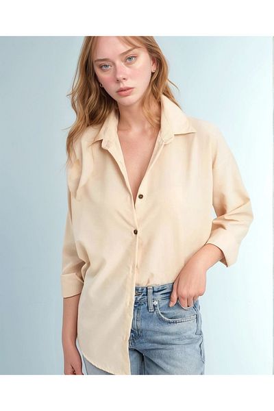 OlaLady Γυναικείο μακρύ πουκάμισο Oversize