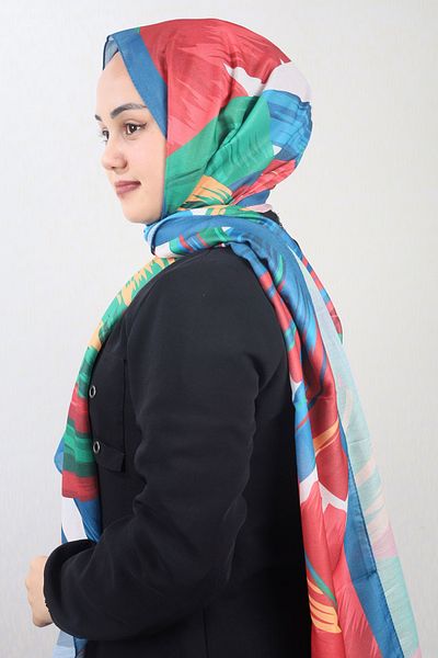 Emproyal Patterned Natural Silk Shawl - Pattern-10 - Color-03