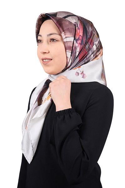 PİRAMİT Φουλάρι από ρεγιόν με σχέδιο Pyramid Luxer - Pattern-23 - Color-03