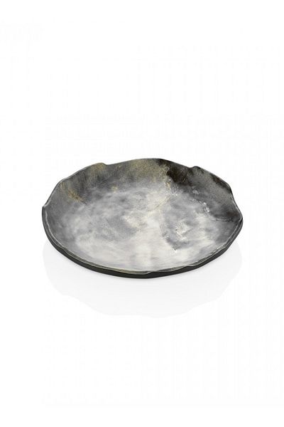 Külsan Melamine Dessert Plate Set Marble Color 20 Cm 4 Pieces